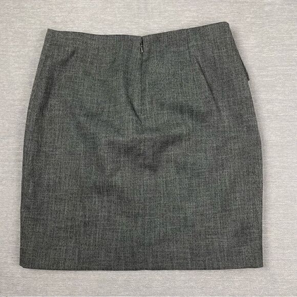 Jodi Arnold The Limited Gray Ruffled Short Pencil Skirt Women’s Size 4 - Picture 4 of 8